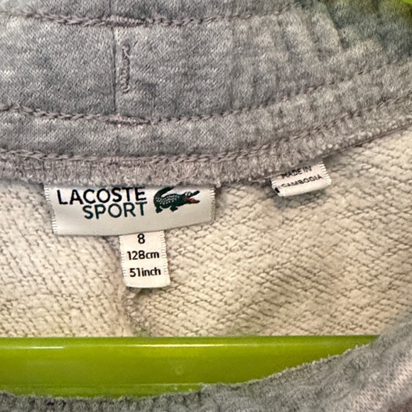 Lacoste Kids Athletic Gray Shorts - Picture 3 of 4